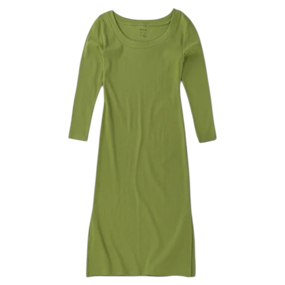 NWT M+A Organic Maternity Long Sleeve Ribbed Dress